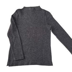 Minimalist Y2K Jones New York Sport Black & White Textured Knit Top Size Small